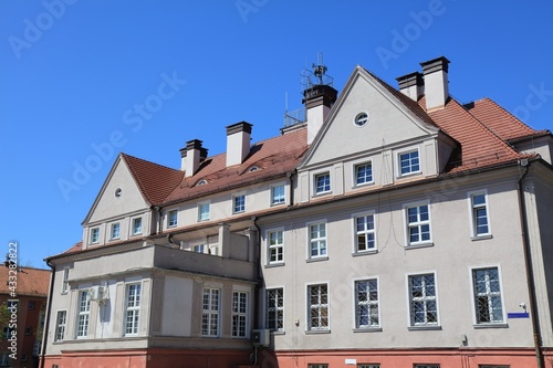 Kedzierzyn-Kozle, city in Poland. County administration building (Polish: Starostwo Powiatowe).