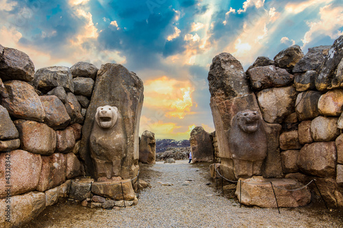 The lion gate of The Hattusa that is The capital of the Hittite Civilization, Corum photo