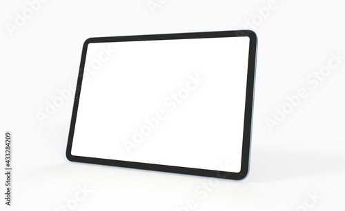 Tablet pc  computer with blank screen 3d photo
