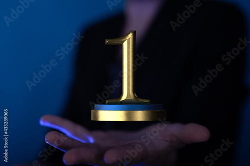 winner first place award in...