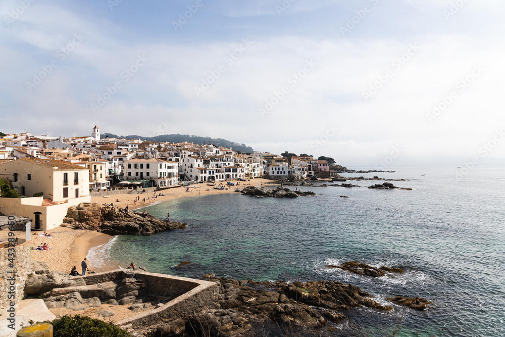 Landscape of the city of Calella de Palafrugell in Catalonia, Spain