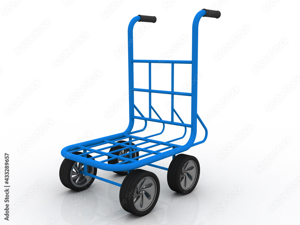 3d rendering Shopping Cart illustration 3d rendering Shopping Cart illustration