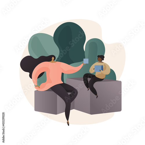 Social-emotional development abstract concept vector illustration.
