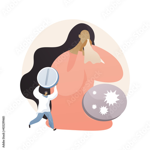 Seasonal Flu abstract concept vector illustration.