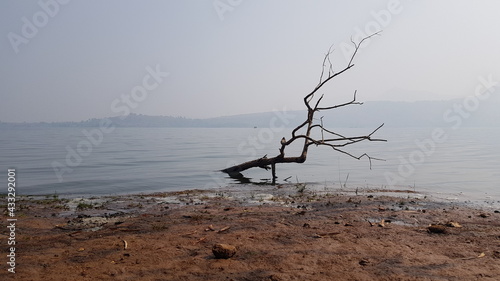 Pavana lake side view. Pavana lake is located in Lonavala, a hillstation near Maharashtra, India