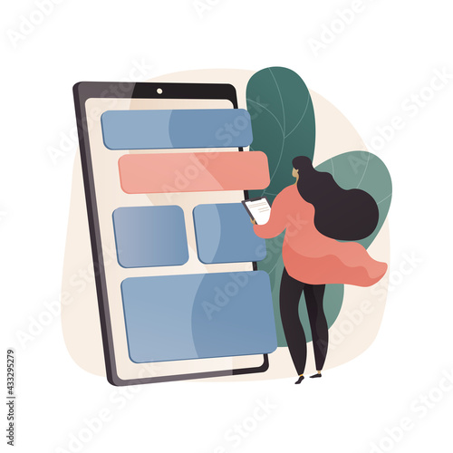 Usability testing abstract concept vector illustration.