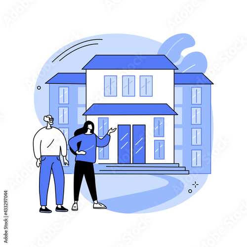 Community facilities abstract concept vector illustration.