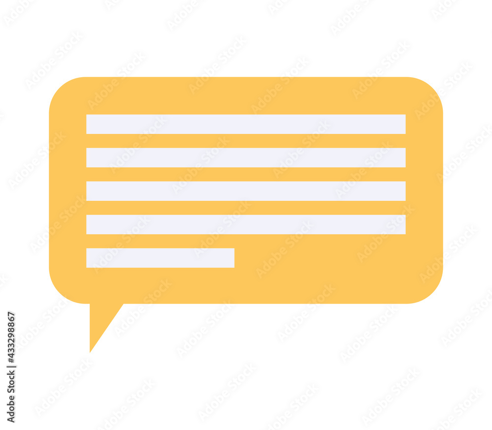 yellow message bubble yellow message bubble
