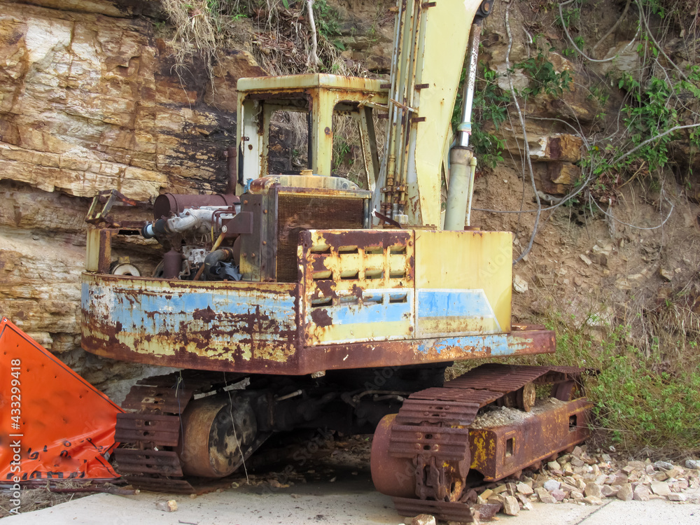 Fototapeta premium old Backhoe