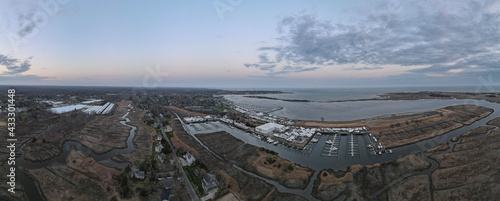 360 degree view of Clinton Harbor and the Long Island Sound