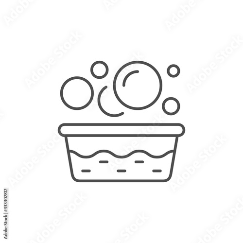 Soap sud line outline icon