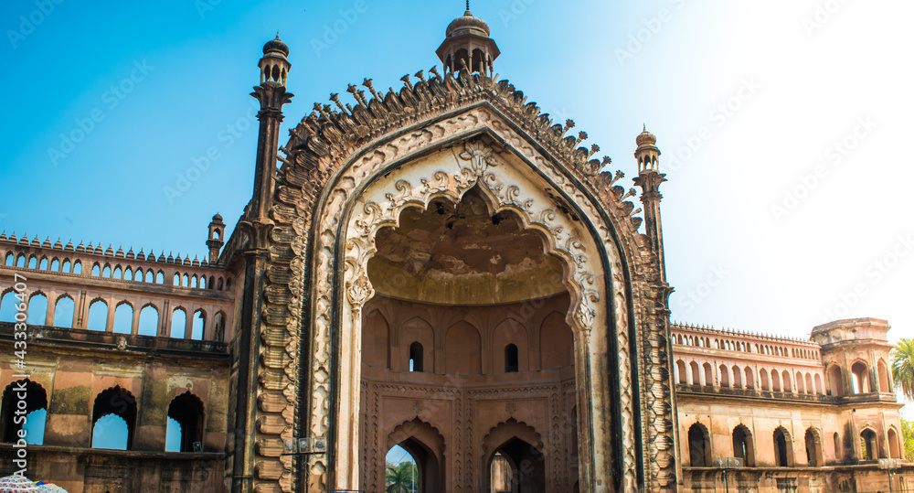 The great Rumi darwaza (gateway) , is a 60 feet high gate, is known for its architectural beauty , built for a noble cause.