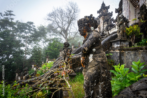 A statue in the temple of Lampuyang Luhur on Bali island, Indonesia