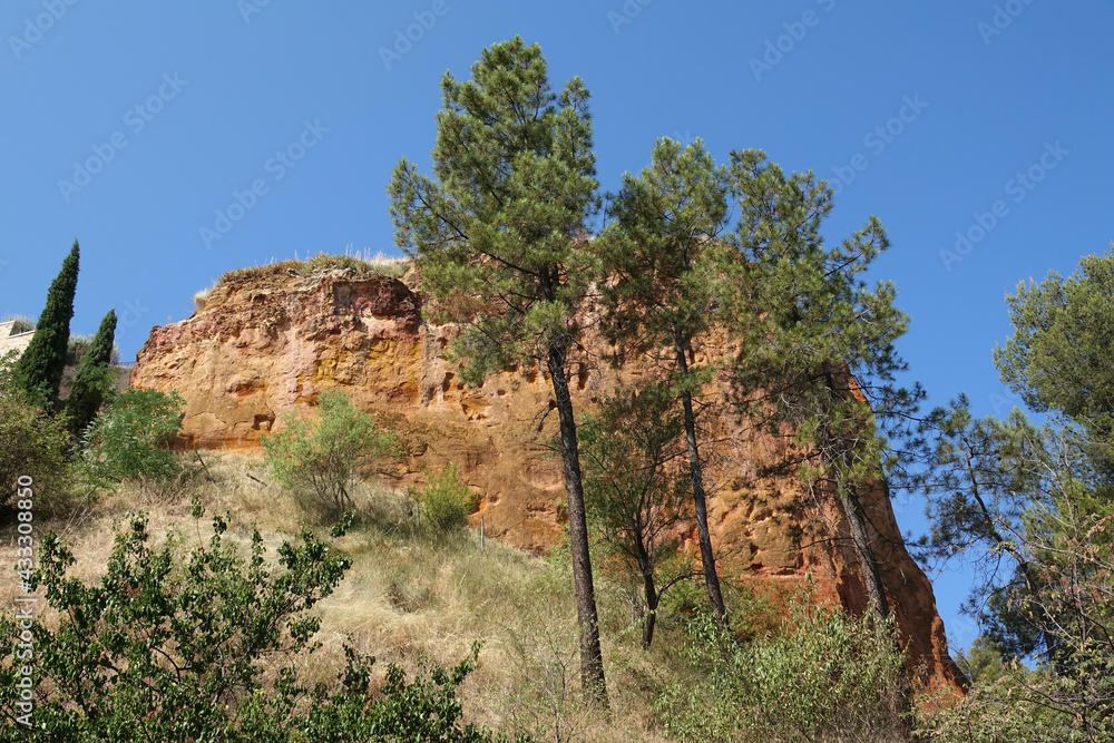 Ockerfelsen bei Roussillon, Provence