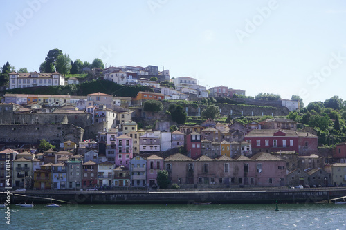 Panoramic view of the old city center of Porto  Oporto   Portuga