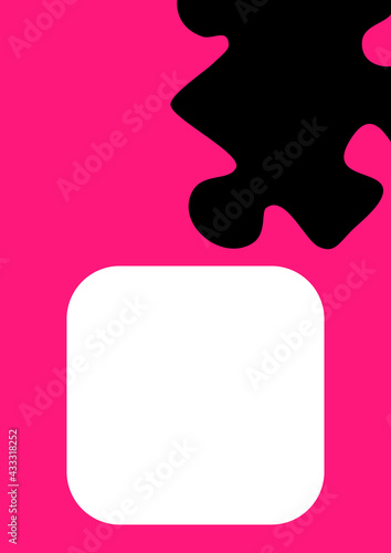Vertical illustration format A4 - the design of the screen of the phone or tablet for inscriptions and photos
