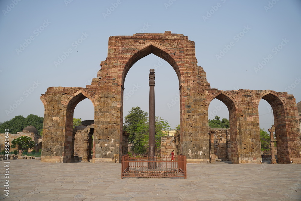 The Qutb Minar, also spelled as Qutub Minar and Qutab Minar, is a minaret and 