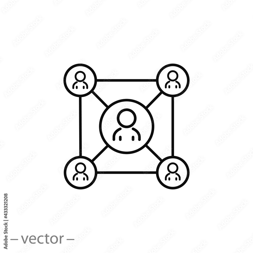 recruitment human resources icon, hr company, hierarchy manage personnel, structure business group, thin line symbol on white background - editable stroke vector eps10 recruitment human resources icon, hr company, hierarchy manage personnel, structure business group, thin line symbol on white background - editable stroke vector eps10
