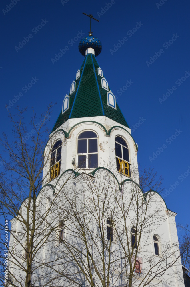 Russia, Moscow region, Pushkino, Temple complex, Bogolyubskaya church Russia, Moscow region, Pushkino, Temple complex, Bogolyubskaya church