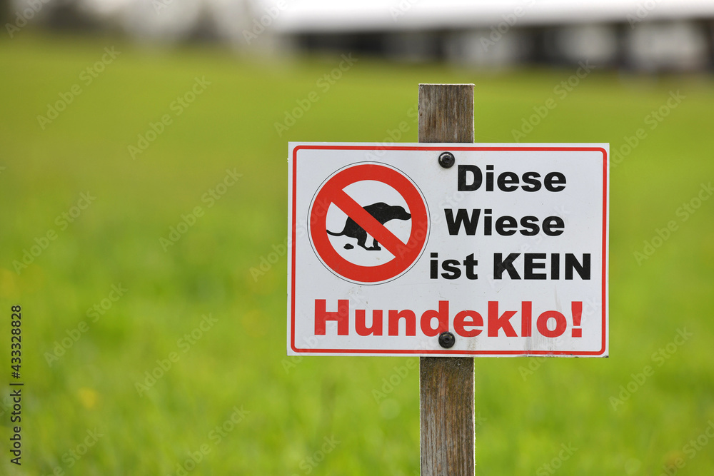 Schild: Das hier ist KEIN Hundeklo / NEU (Neu (gemäss Beschreibung)) in