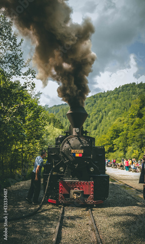 The romanian mocanita - steam train