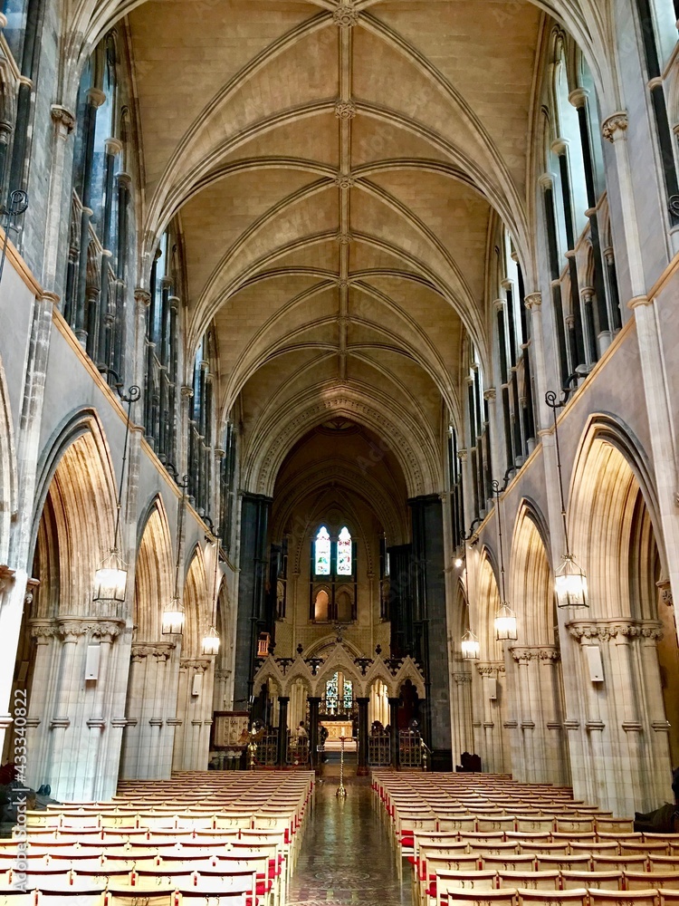 Nave of Christ Church Cathedral in Dublin