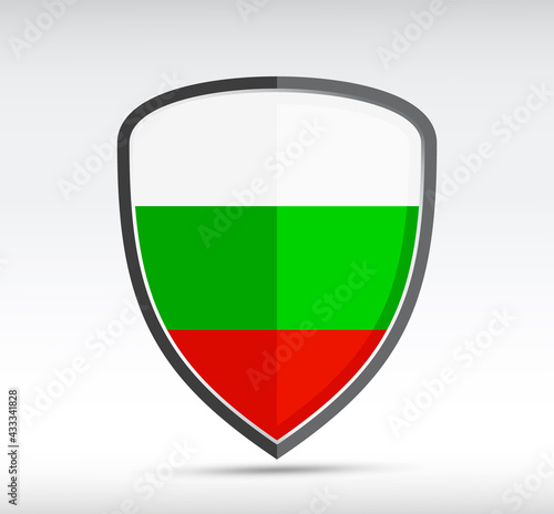 Shield icon with state flag of Bulgaria Free Download Shield icon with state flag of Bulgaria - GFXLoad