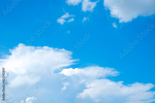 beautiful white clouds on the blue sky perfect for the background