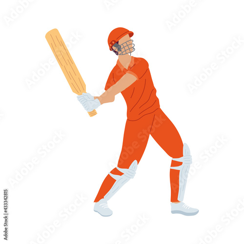 cricket player red