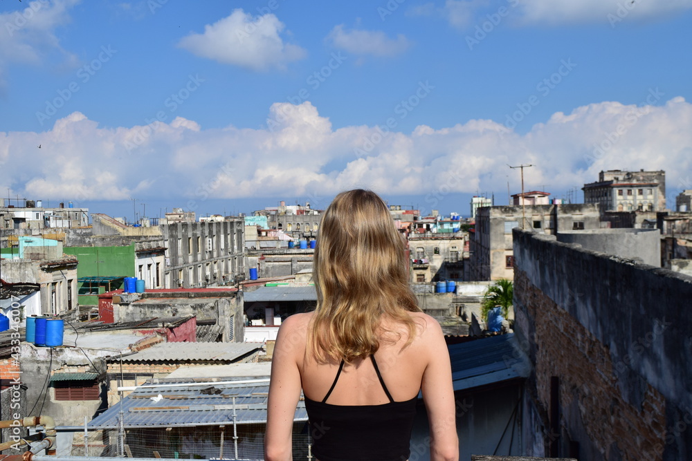 A girl in old Havana A girl in old Havana