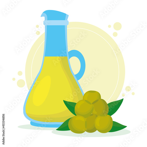 olive oil and olives