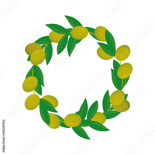 decorative olives wreath
