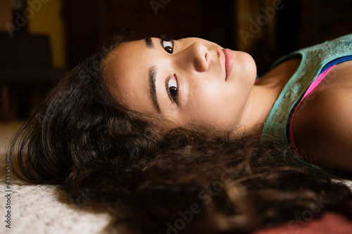 Portrait of teenage girl