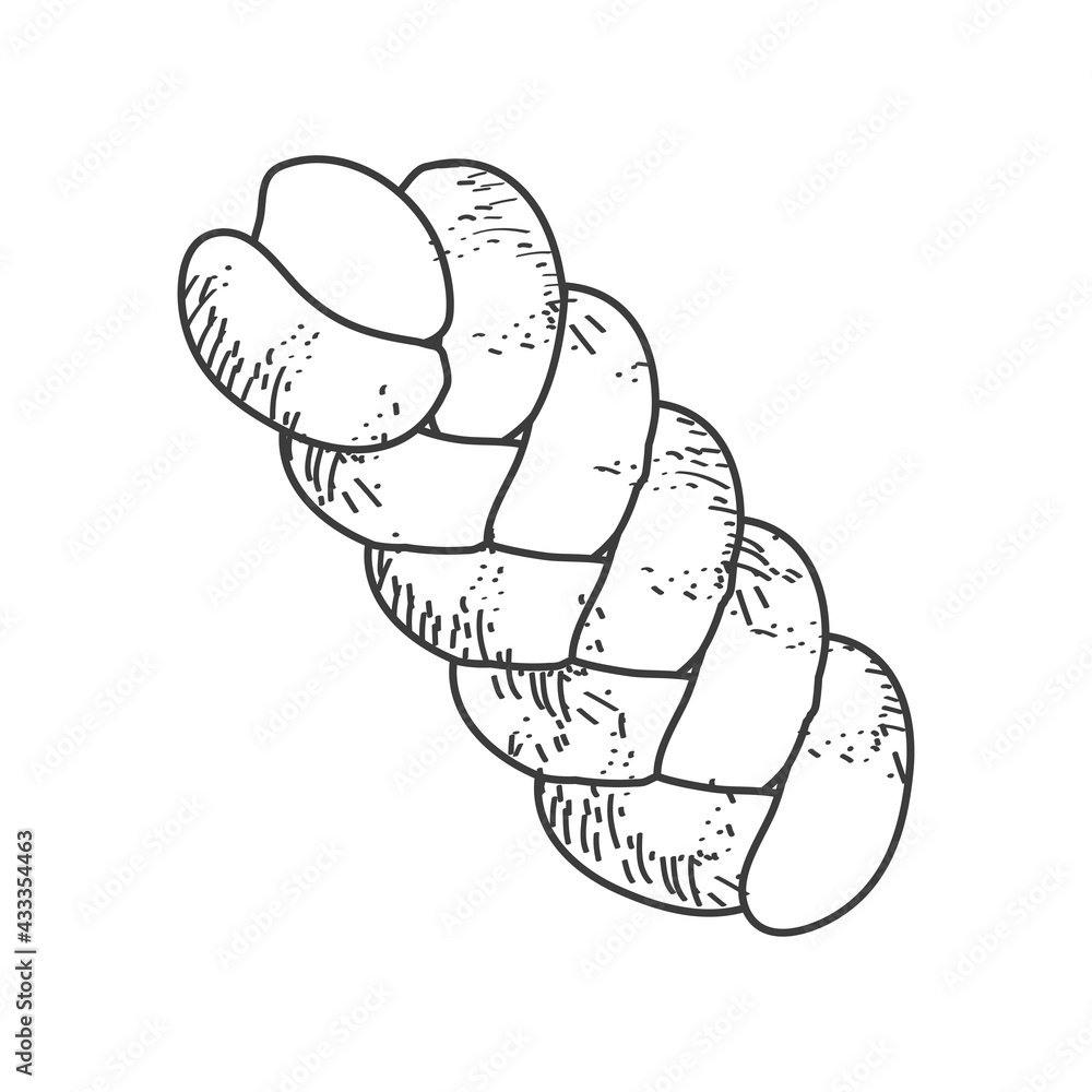 braid bread sketch braid bread sketch