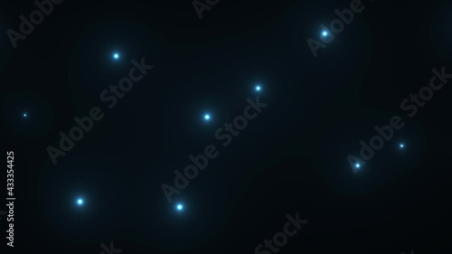 Distant Stars Few Small Count Moving Horizontally Past Viewer