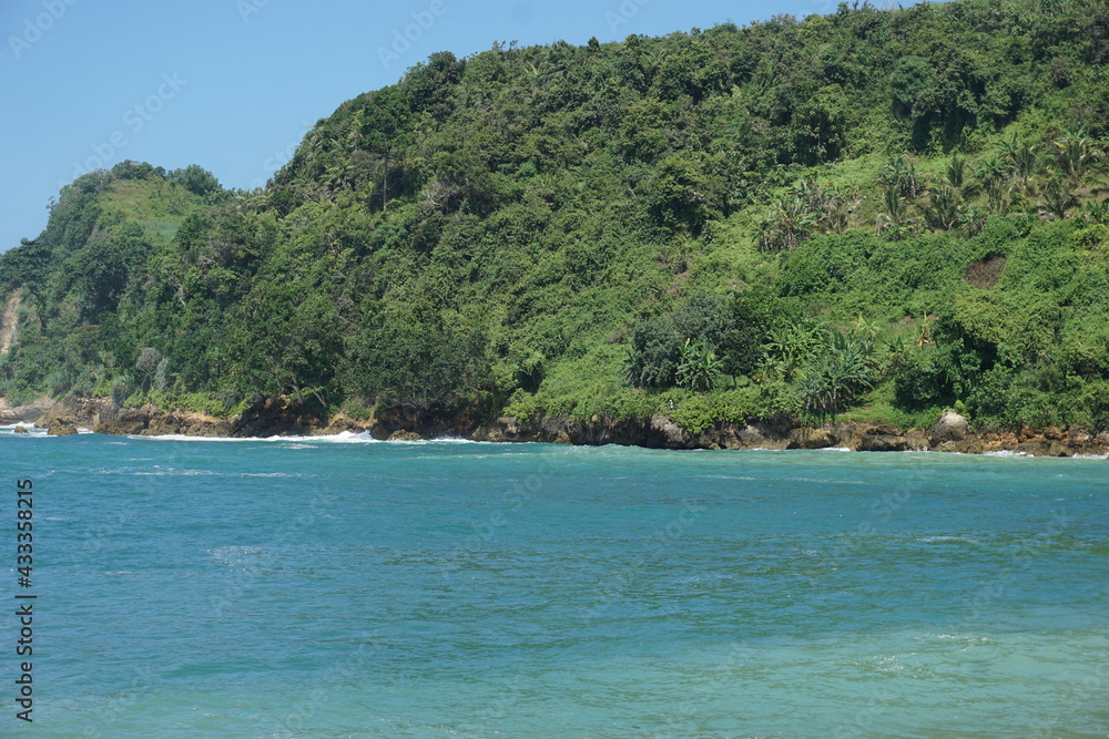 The beautiful Pangi beach in Blitar, East Java Indonesia