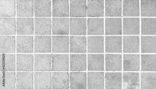 Natural stone pattern white floor tile texture and background