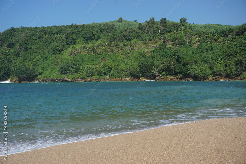 The beautiful Pangi beach in Blitar, East Java Indonesia