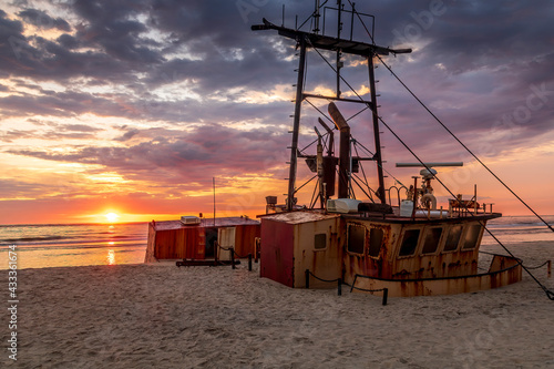 Shipwreck sunrise on the North Carolina Outer Banks near the Oregon Inlet