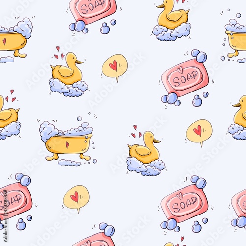 Spas pattern seamless rest pattern relax pattern self care pattern for textiles baby fabric