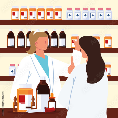 pharmacist and patient