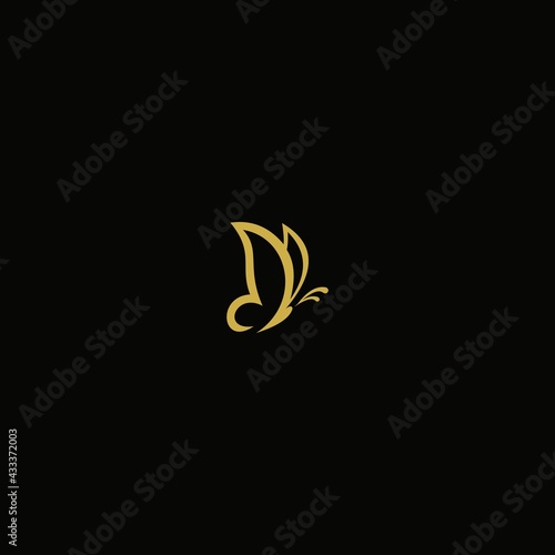 BEST GOLD BUTTERFLY LOGO VECTOR EDITABLE