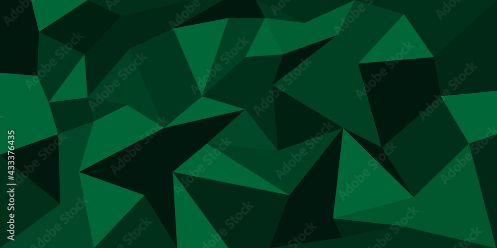 Creative Design Templates Green Polygonal Background