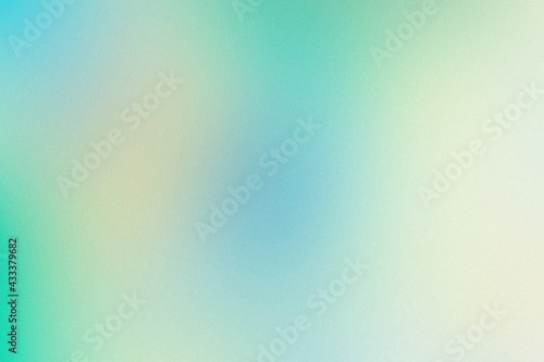 Blue lo-fi grainy gradient texture. Colorful gradient background. Textured noise. Spray Paint Brush. Emerald green blurred backdrop for banner, creative minimal poster, template social media design.