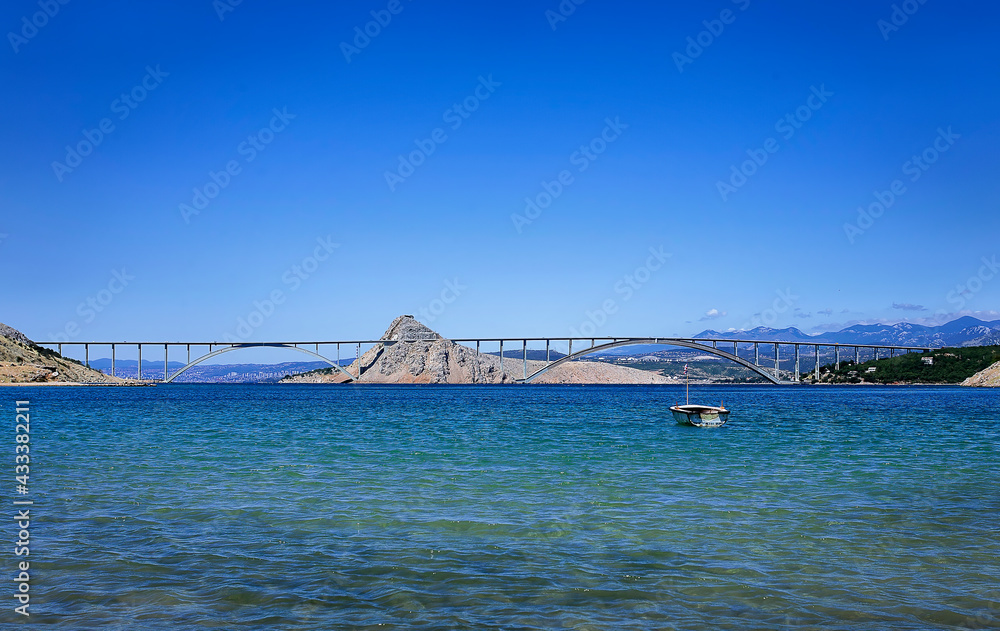 Naklejka premium Krk bridge