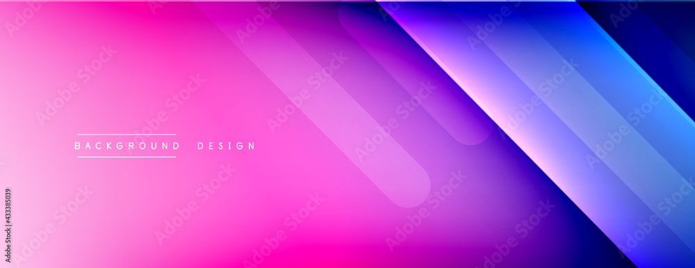 Fototapeta premium Dynamic lines abstract background. 3D shadow effects and fluid gradients. Modern overlapping forms