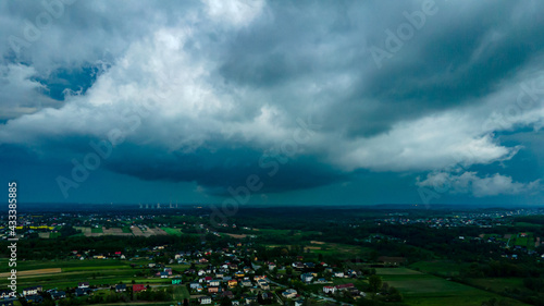 chmury burzowe nad Górnym Śląskiem, Jastrzębie Zdrój