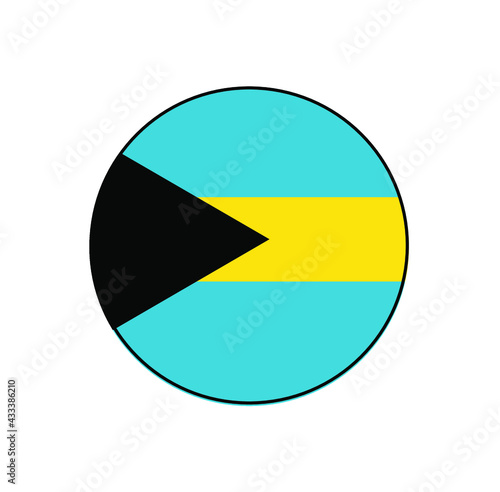 Free Download Barbados Circle Flag Vector Icon Button for North American or Caribbean Island Concepts.  - GFXLoad