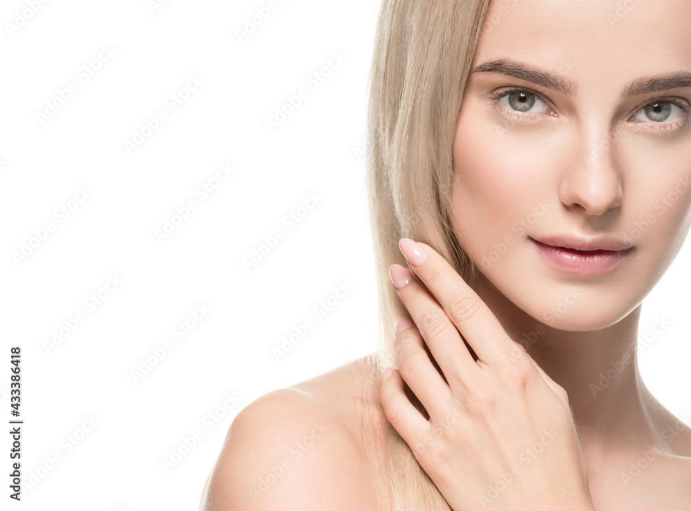 Natural healthy skin beauty female macro Natural healthy skin beauty female macro