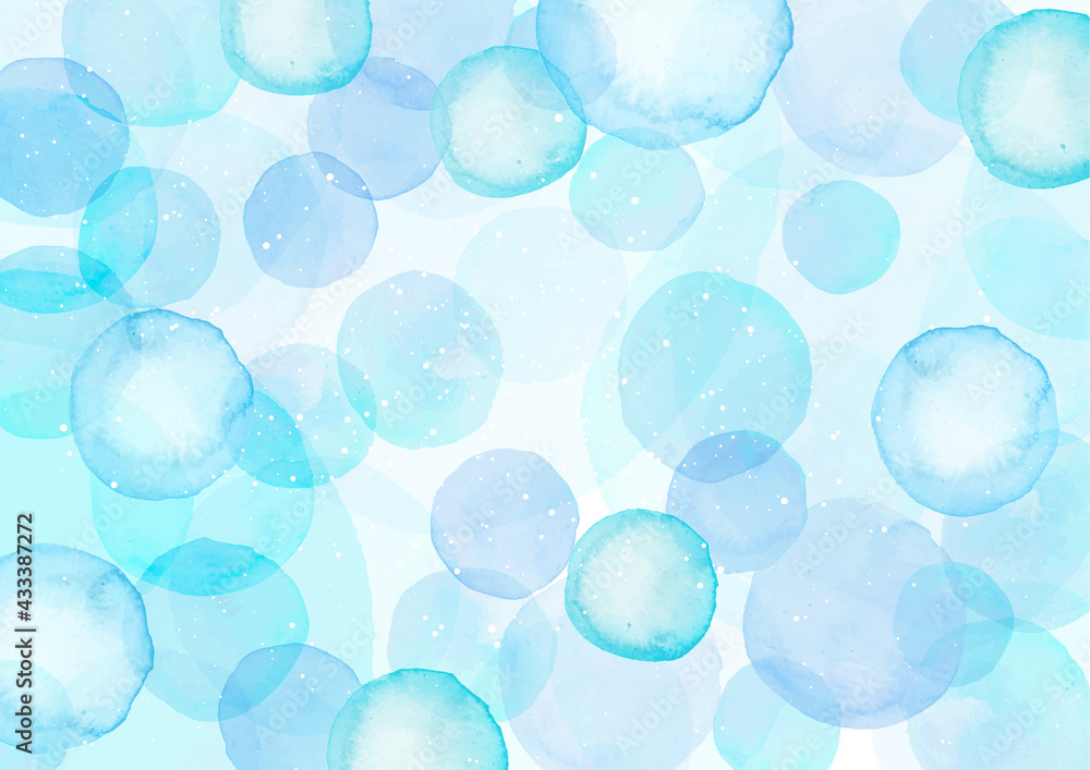 水玉の水彩背景stock Vector Adobe Stock